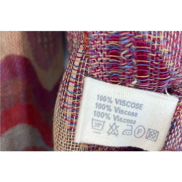 Vintage Chevron Print Pashmina - Bid Now = Discounted Shipping - Picture 8 of 12